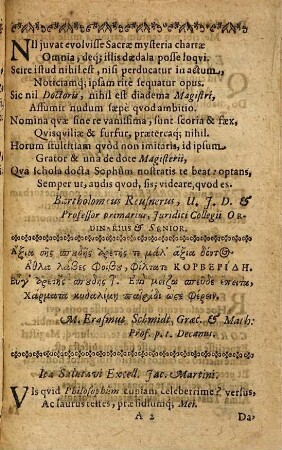 Vraveia foiveia : Aurum, gemmam, mitram, librum, promerita Sudore & Algore In castris Apollinis ac Sophies ... Michael Corberus Urfershemio-Francus ...