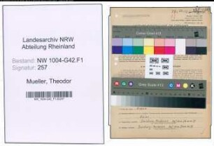 Entnazifizierung Theodor Mueller , geb. 22.10.1892 (Fotograf)