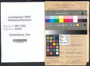 Entnazifizierung Karl Doerenkamp , geb. 20.09.1888 (Arzt)