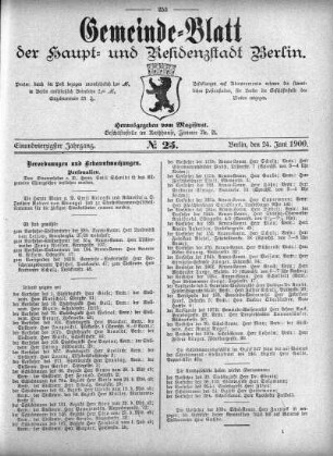 1900,25: No. 25, 24. Juni 1900