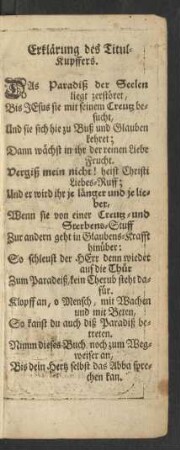 Erklärung des Titul-Kupffers.