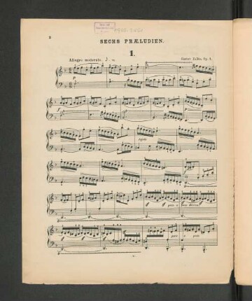 Sechs Praeludien.