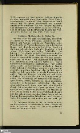 Römische Meisterwerke für Sixtus IV.