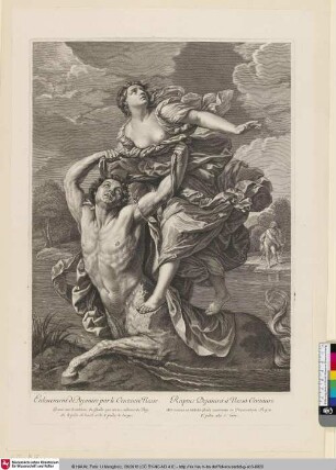 Enleuement de Dejanire par le Centaure Nesse; Raptus Dejaniræ a Nesso Centauro