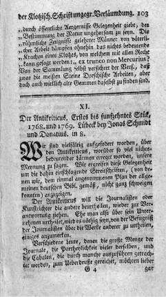 : Der Antikritikus. St.1-15.