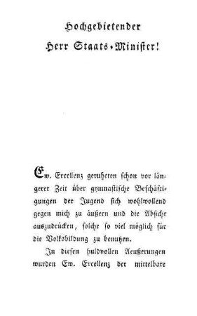 Hochgebietender Herr Staats-Minister