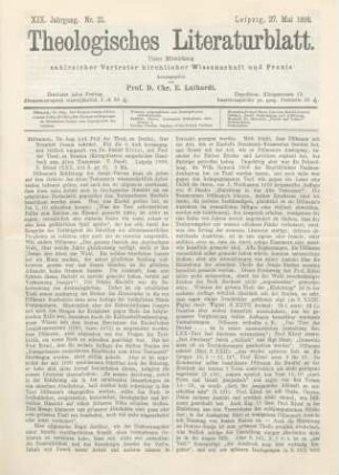 241-243 [Rezension] Dillmann, August, Der Prophet Jesaja