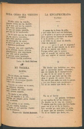 Mi tierra : Zamba