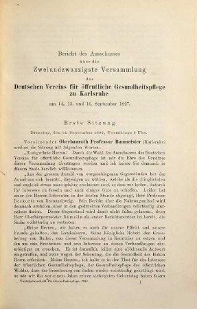 Deutsche Vierteljahrsschrift für öffentliche Gesundheitspflege : Organ des Deutschen Vereins für öffentliche Gesundheitspflege. 30. 1898