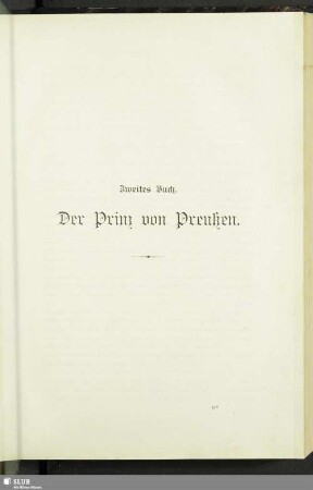 Zweites Buch. Der Prinz von Preußen