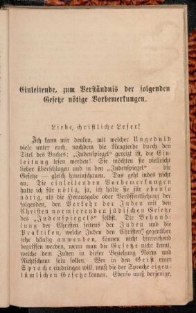 Einleitende, zum Verständnis der folgenden Gesetze nötige Vorbemerkungen