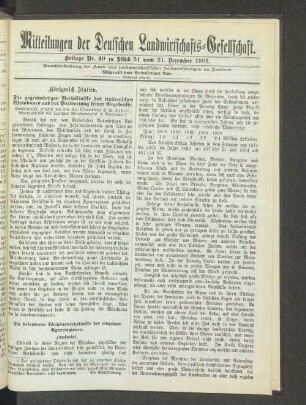 Beilage Nr. 40 zu Stück 51 vom 21. Dezember 1901.