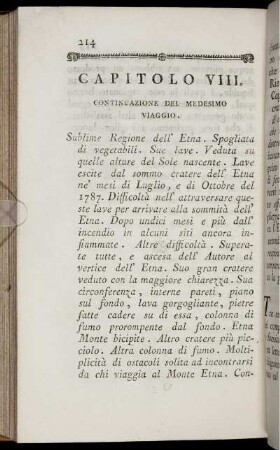 Capitolo VIII. Continuazione del Medesimo Viaggio.