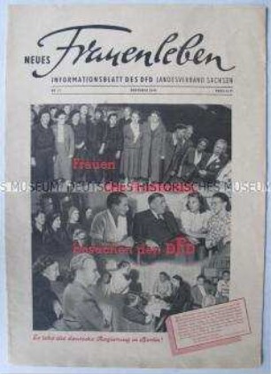Illustrierte Monatszeitschrift der DFD "Neues Frauenleben" zur Gründung der DDR