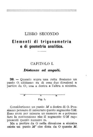 Libro Secondo. Elementi di trigonometria e di geometria analitica.