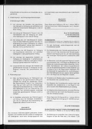 Zu § 114 HmbStVollzG, § 110 HmbJStVollzG, § 97 HmbUVollzG
