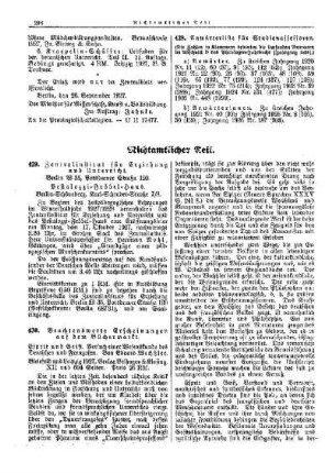 Zentralinstitut für Erziehung und Unterricht : [Nichtamtlicher Teil]