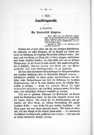 2. Kapitel. Die Neutralität Belgiens.