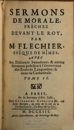 Sermons De Morale : Prêchez Devant Le Roy, 2