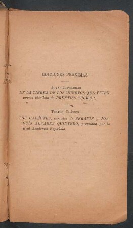 Ediciones próximas