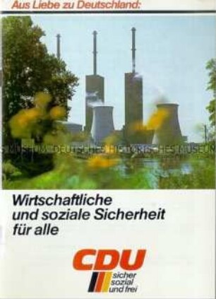 Propagandaschrift der CDU zur Bundestagswahl 1976