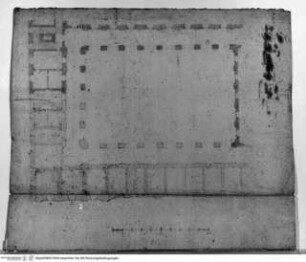 Planung für das Oratorium Santa Maria in Vallicella. Entwurf für eine "casa". Plan