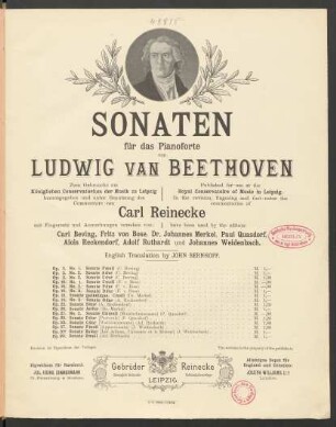 [27,2]: Sonate : (Sonata quasi una Fantasia) : Op. 27 No. 2 : Cis moll ; (Mondscheinsonate)