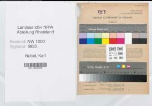 Entnazifizierung Karl Nobel, geb. 06.04.1893 (Angest.)