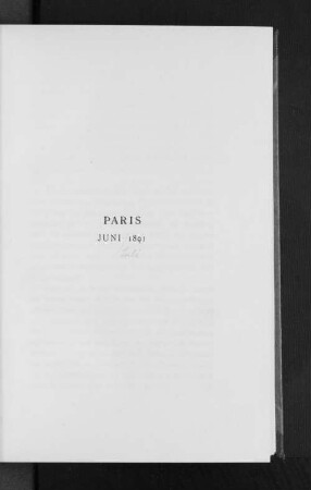 Paris Juni 1891