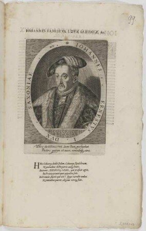 Bildnis des Iohannes Ernestvs I., Herzog von Sachsen