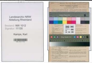 Entnazifizierung Karl Kamps , geb. 29.07.1894 (Fahrer)