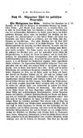 Buch III. Allgemeiner Theil der politischen Geographie