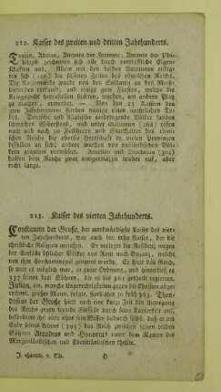 212. Kaiser des zweiten und dritten Jahrhunderts