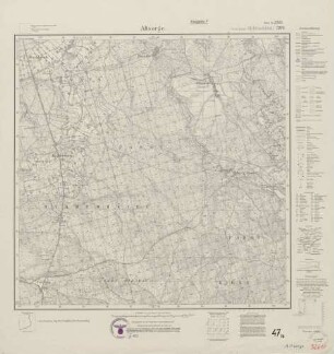 3261 (alte Nr.: 1708) Altsorge, Meßtischblatt (4cm - Karte)