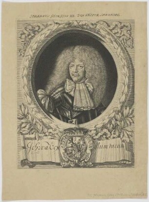 Bildnis des Johannes Gergivs III., Dvx Elector Saxoniae