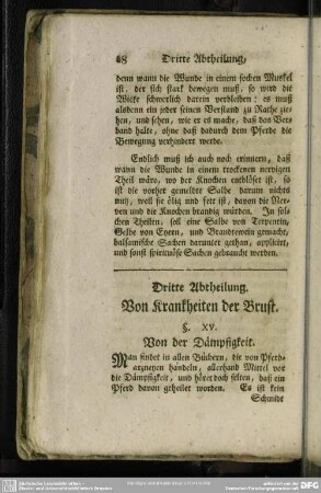 Dritte Abtheilung. Von Krankheiten der Brust