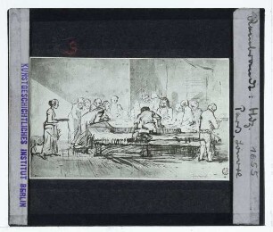 Rembrandt (Unkreis), Abendmahl (Zeichnung Valentiner 441) (Paris Louvre DAG 22884)