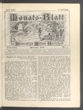 September. 1906. Nr. 9