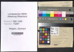 Entnazifizierung Gerhard Wojahn , geb. 17.12.1921 ()