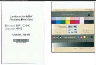 Entnazifizierung Josefa Mueller , geb. 00.00.0000 ()