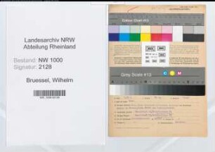 Entnazifizierung Wilhelm Bruessel, geb. 13.06.1893 (Regierungsinspektor)