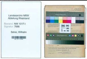 Entnazifizierung Wilhelm Selve , geb. 09.09.1893 (Verwaltungsgehilfe)