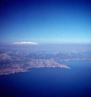 Anflug auf Kreta. Nordküste