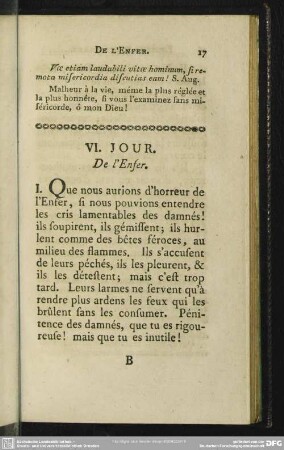 VI. Jour. De l'Enfer