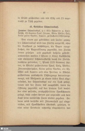 43. Gefüllter Schweinskopf