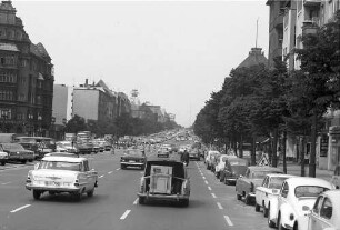 Berlin: Kaiserdamm Richtung Westen (vom Bus)