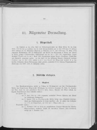III. Allgemeine Verwaltung