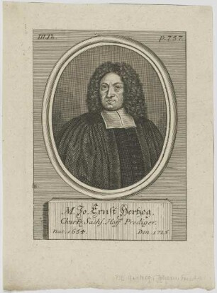Bildnis des Jo. Ernst Hertzog