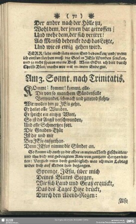 Am 3. Sonnt. nach Trinitatis