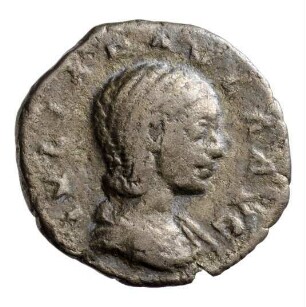 Münze, Denar, 219 - 220 n. Chr.